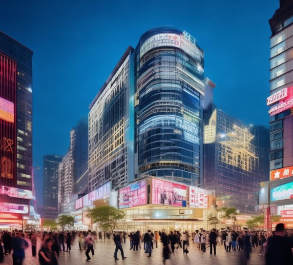 上饶新闻商贸城，连接东 yuan经济区的商贸枢纽