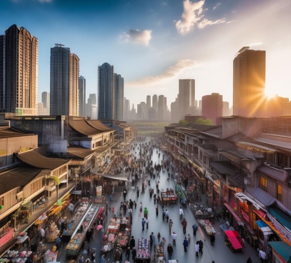 经济转型的窗口，哈阳商贸城