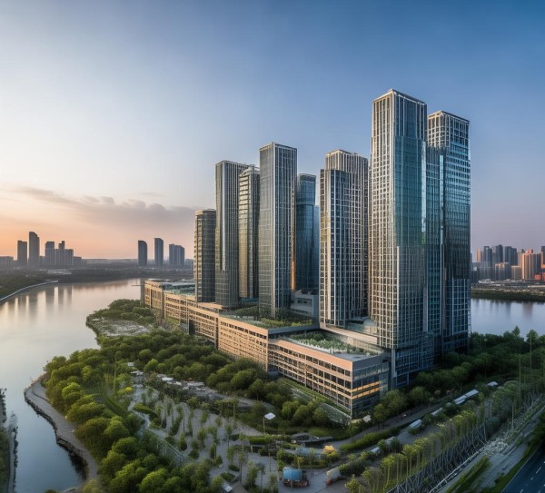 大江东临江商贸城，商业与生态并存的新兴商业综合体