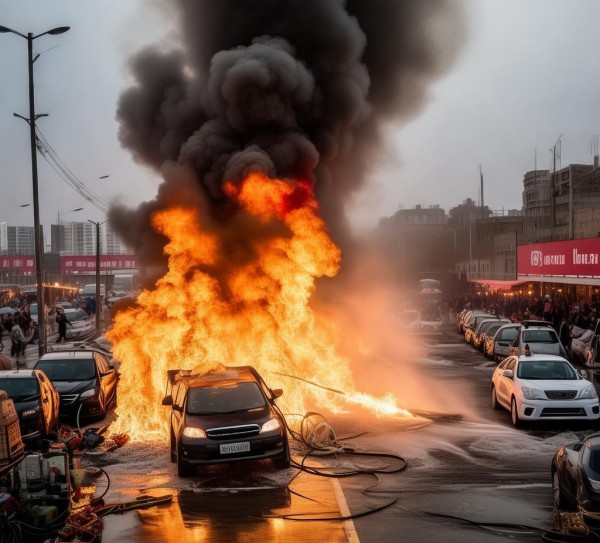 西南商贸城车辆自燃事件，救援与教训