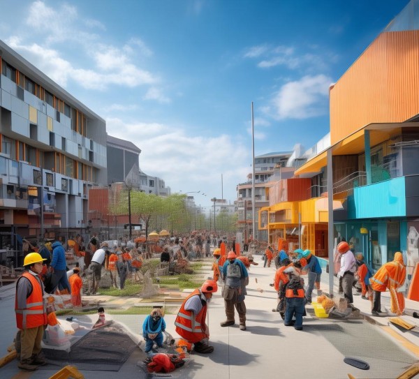 清徐商贸城装修热，社区生活新气象