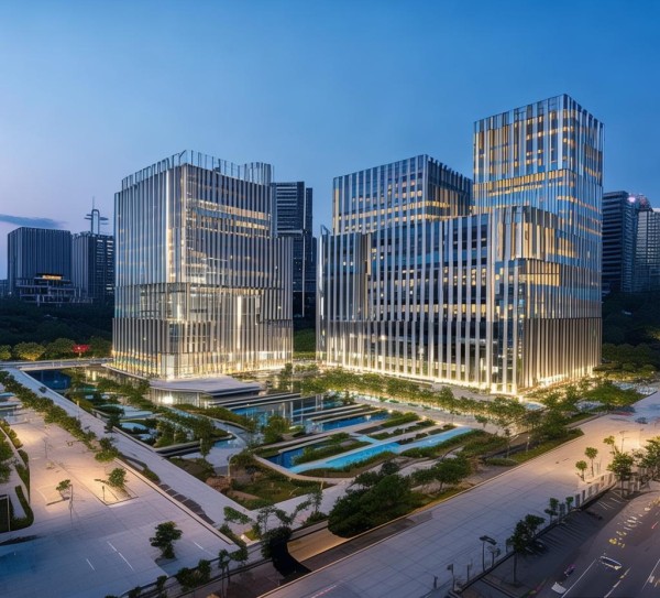 临武湖湘商贸广场项目，商业智慧的方格设计