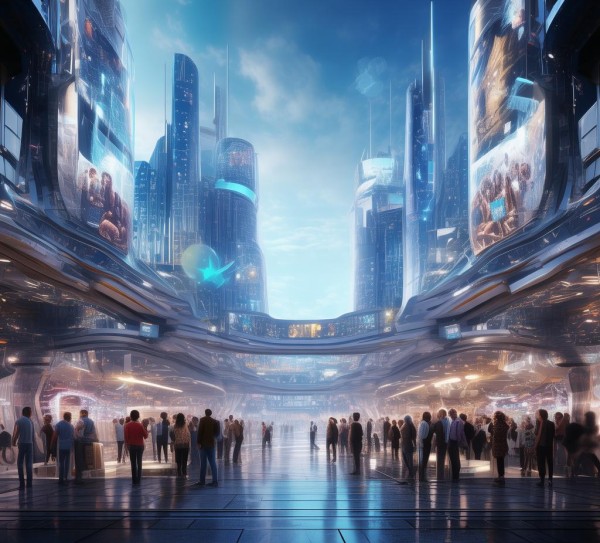 探索未来商业生态的智慧商贸城，连接未来，创新，未来