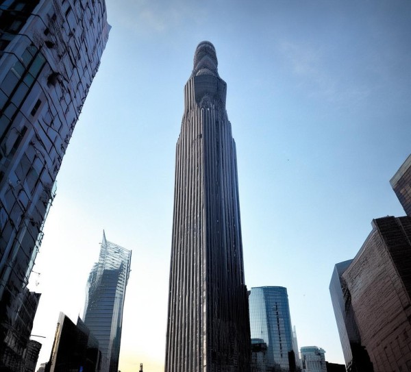 肃宁商贸城建筑艺术与城市记忆的现代价值，画中的主体