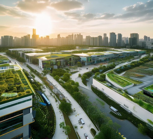 洪阳商贸物流中心，赋能绿色经济的绿色未来