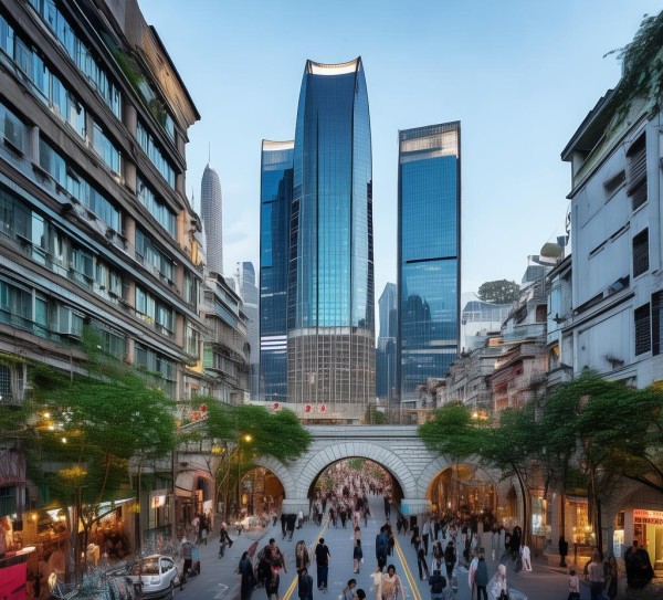 桥南街道三江商贸城，城市新地标与商业价值的碰撞