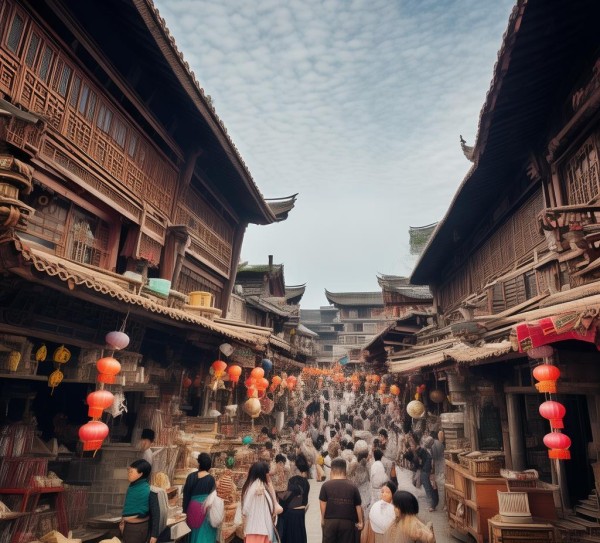 重庆巴蜀商贸城，巴蜀风情的商业中心