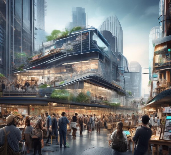 构建跨领域协同创新实践探索，商贸综合体项目