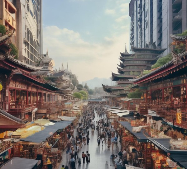 曲靖西部商贸城，经济与文化的交融见证