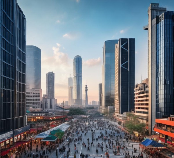 大连国际商贸城，城市与城市的对话