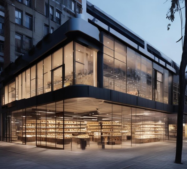 商业区原创设计,从平淡到优雅,以某超市为例——让商业更优雅 商业区原创设计,从平淡到优雅,以某超市为例——让商业更优雅